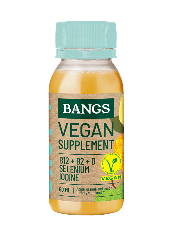 Vegan supplement All the basic vitamins vegans need Bangs